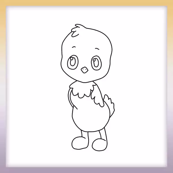 Pequeño pollo - Dibujos para colorear