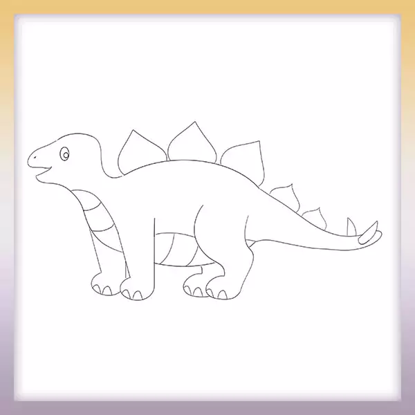 Dinosaurio - Stegosaurus - Dibujos para colorear