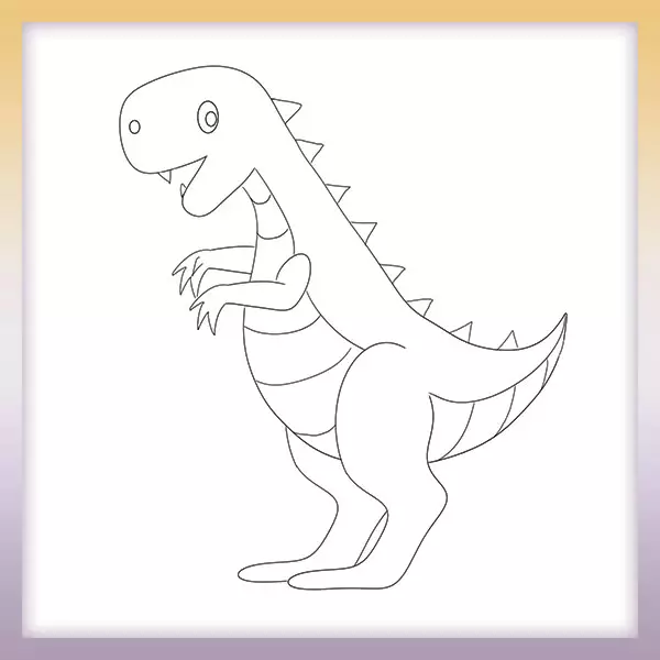 Dinosaurio - Tyrannosaurus - T-Rex - Dibujos para colorear