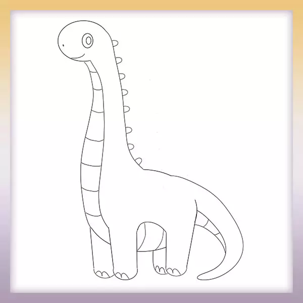 Dinosaurio - Diplodocus - Dibujos para colorear
