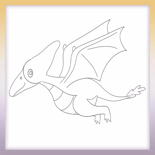 Dinosaurio - Pterodactyl - Dibujos para colorear