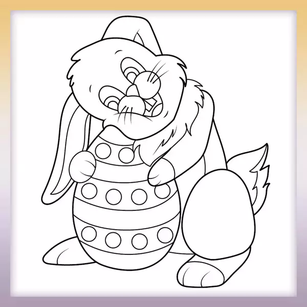 Conejo de Pascua - Dibujos para colorear