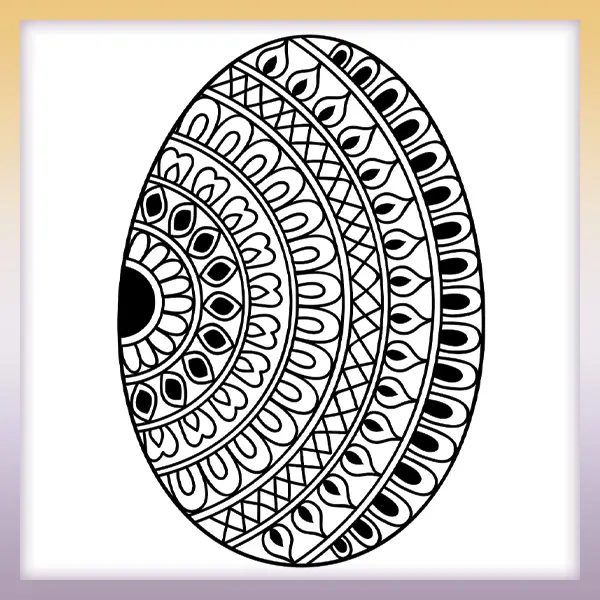 Huevo de Pascua - Dibujos para colorear