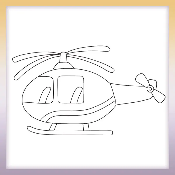 Helicóptero | Dibujos para colorear
