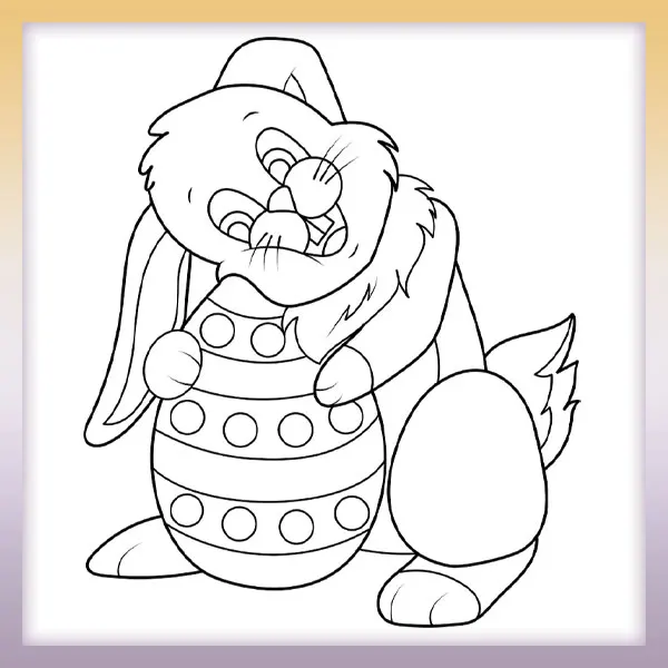 Conejo de Pascua | Dibujos para colorear