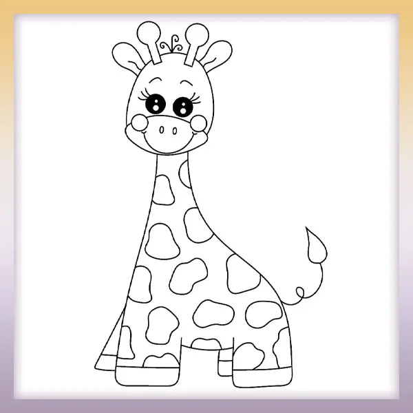 Girafa | Dibujos para colorear