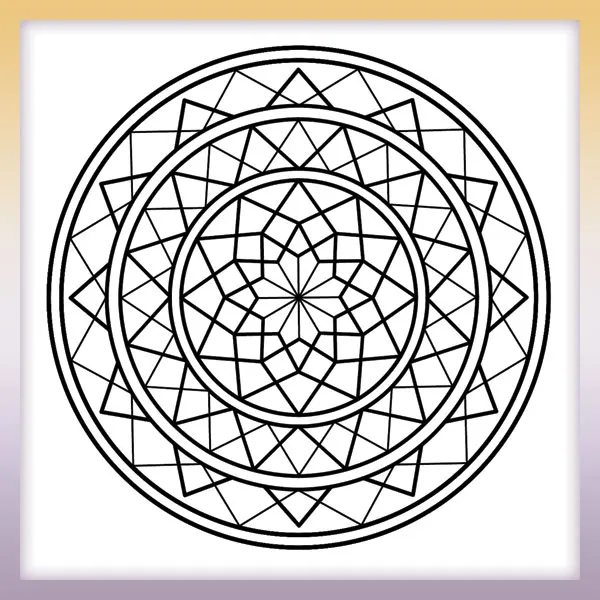 Triángulos Mandala | Dibujos para colorear