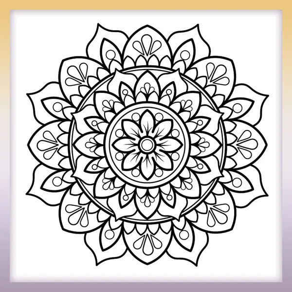Mandala floreciente | Dibujos para colorear