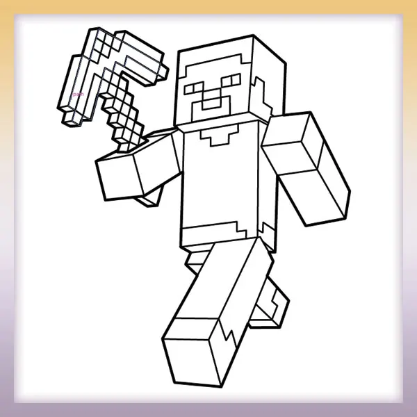 Minecraft - Steve | Dibujos para colorear