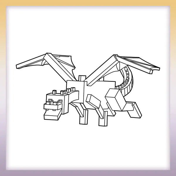 Minecraft - Ender Dragón | Dibujos para colorear