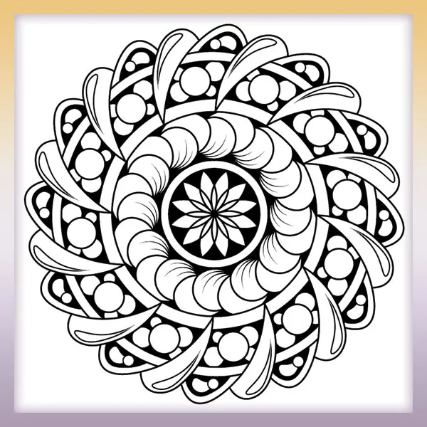 Mandala de la garra | Dibujos para colorear