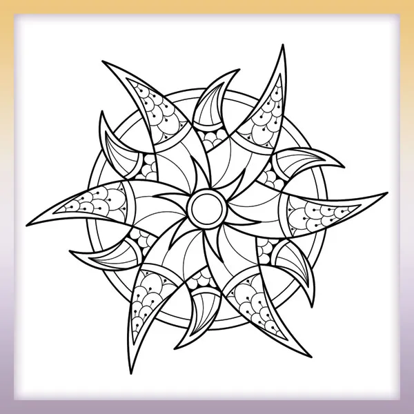 Mandala estrella | Dibujos para colorear