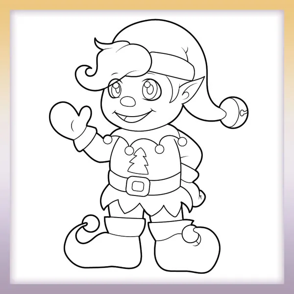 Duende navideño | Dibujos para colorear