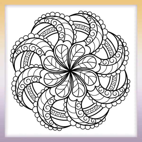 Mandala de pulpo | Dibujos para colorear