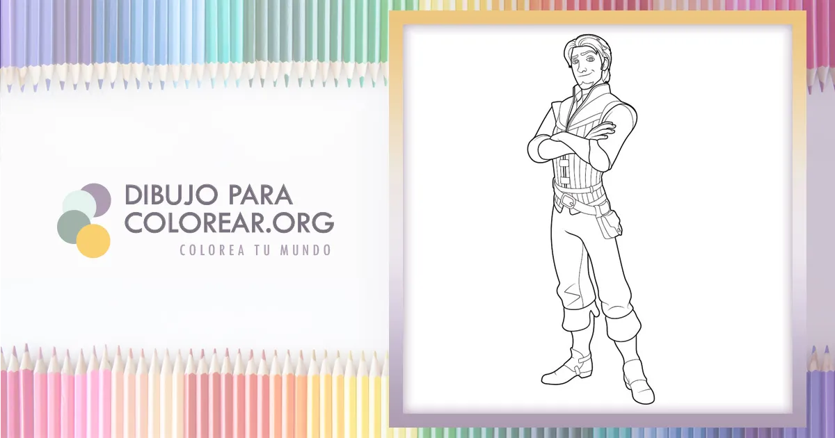 Flyn Rider Coloring Flynn Rider – Enredados – Dibujoparacolorear.org