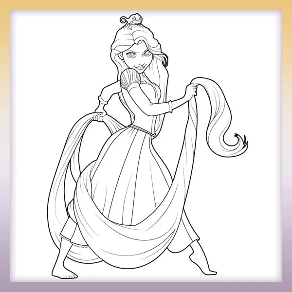 Rapunzel - Enredados | Dibujos para colorear