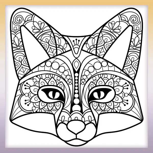 Mandala - Zorro | Dibujos para colorear