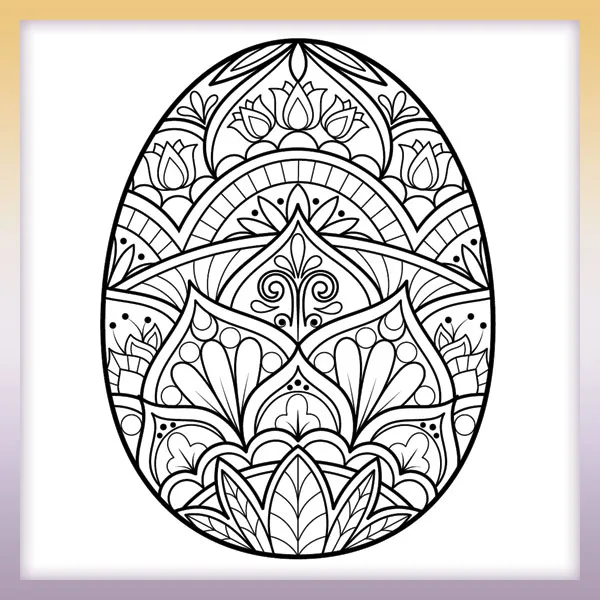 Mandala - Huevo | Dibujos para colorear