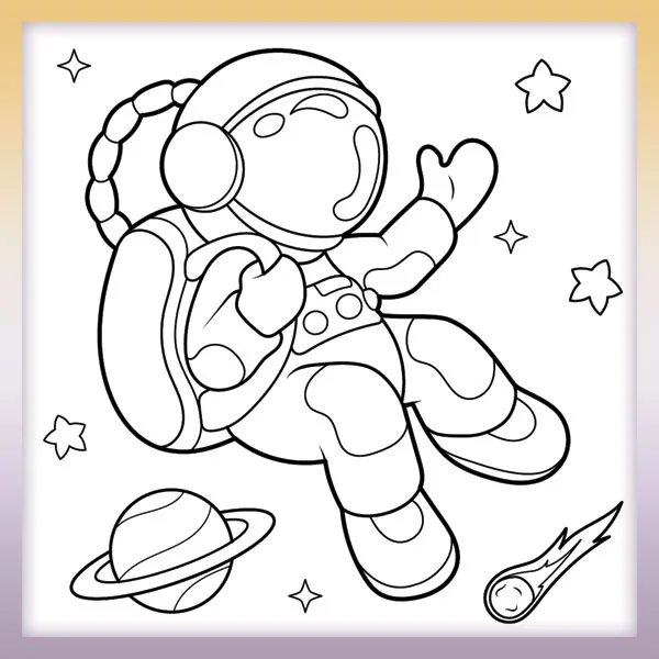 Astronauta | Dibujos para colorear