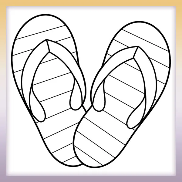 Chancletas | Dibujos para colorear