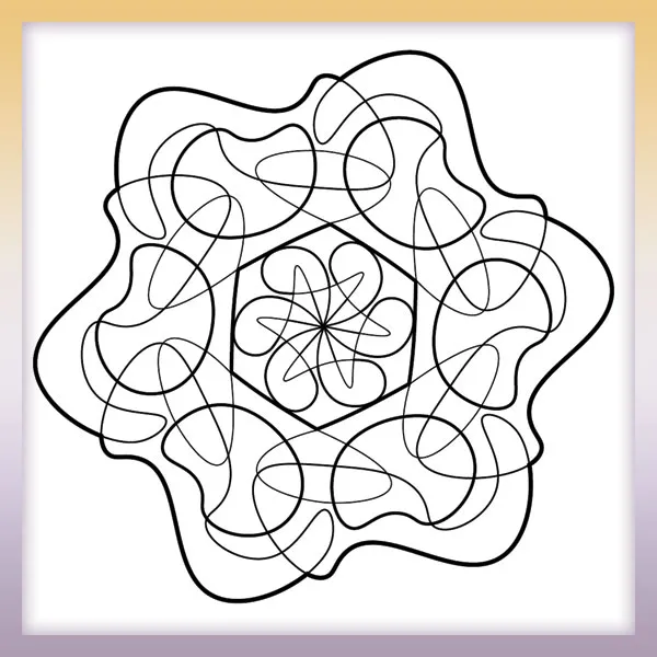 Mandala sin forma | Dibujos para colorear