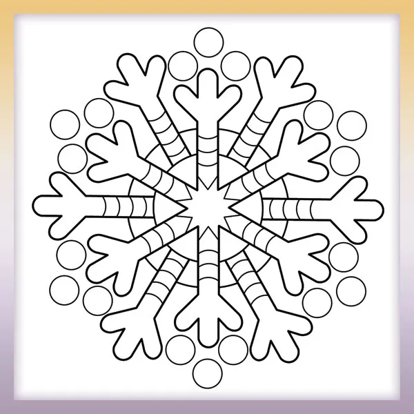 Copo de nieve | Dibujos para colorear