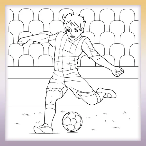 Jugador de futbol | Dibujos para colorear