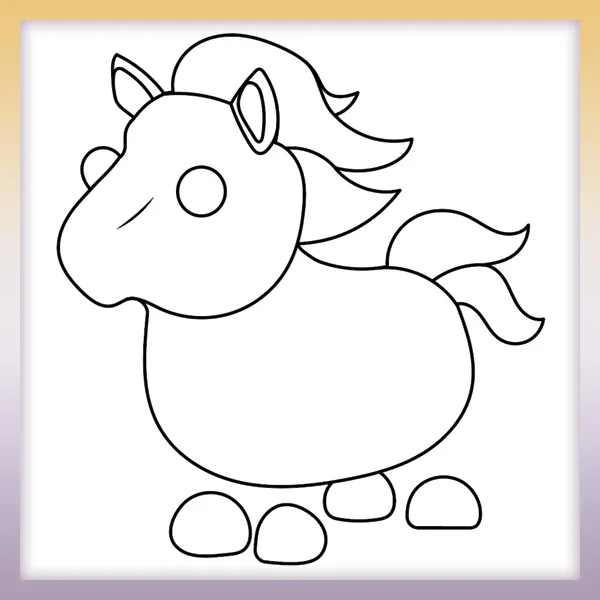 Roblox - Caballo | Dibujos para colorear