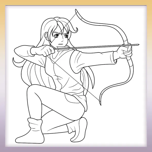 Arquera | Dibujos para colorear