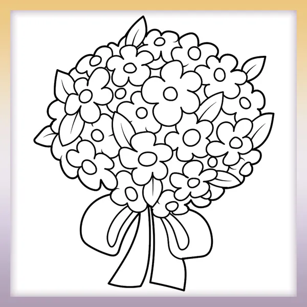 Ramo de novia | Dibujos para colorear