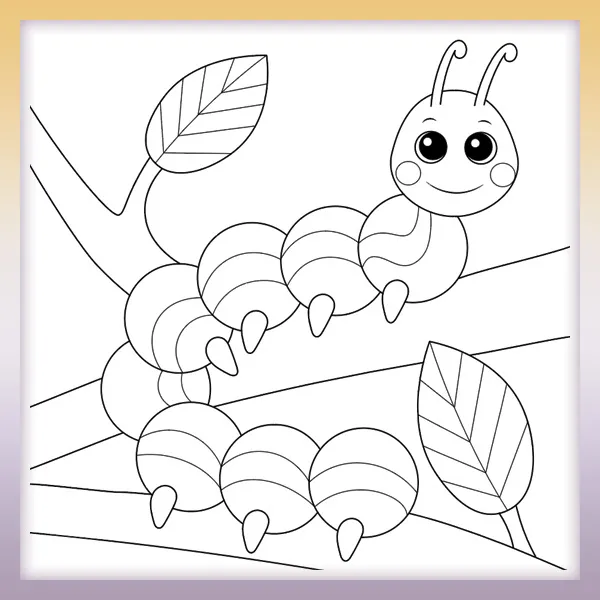 Oruga | Dibujos para colorear