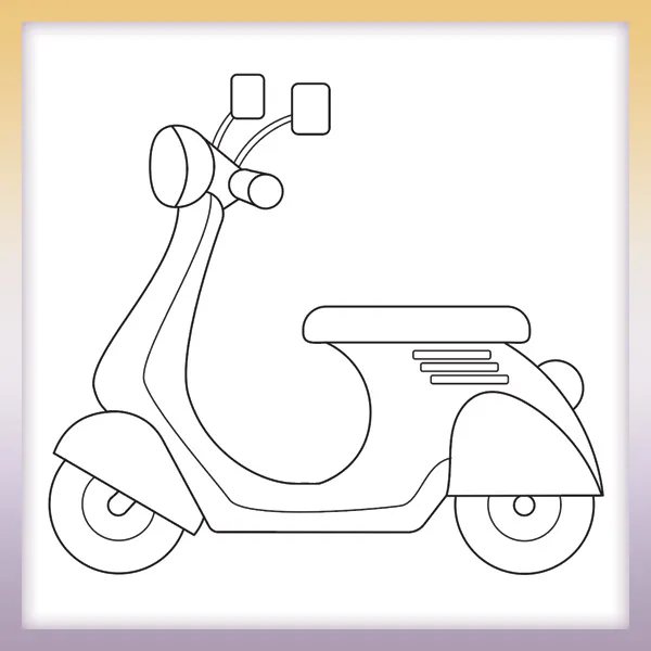 Scooter | Dibujos para colorear