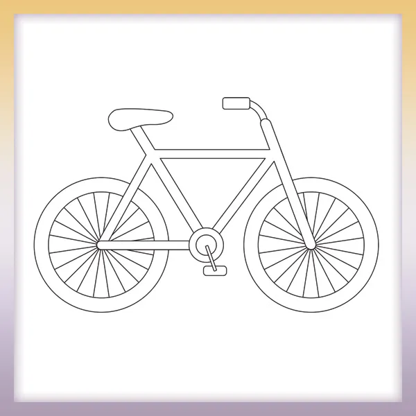 Bicicleta | Dibujos para colorear