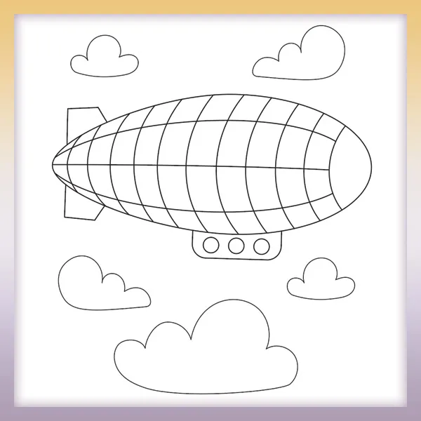 Dirigible | Dibujos para colorear