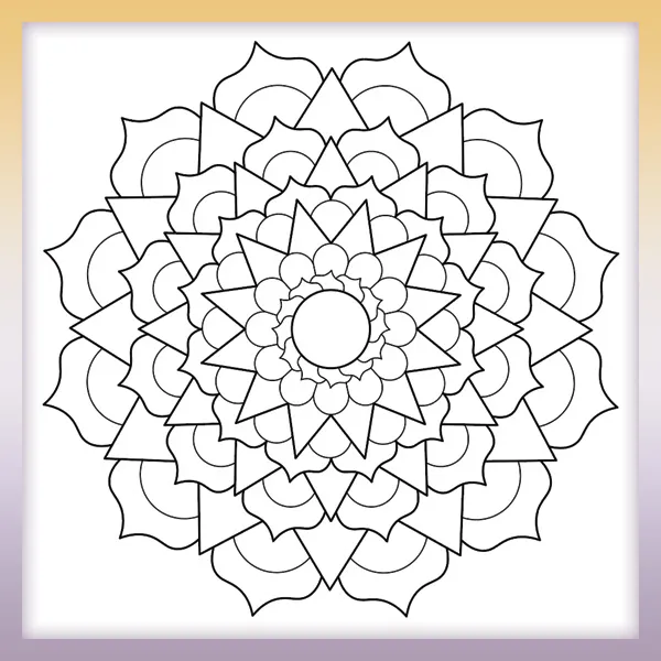 Mandala | Dibujos para colorear