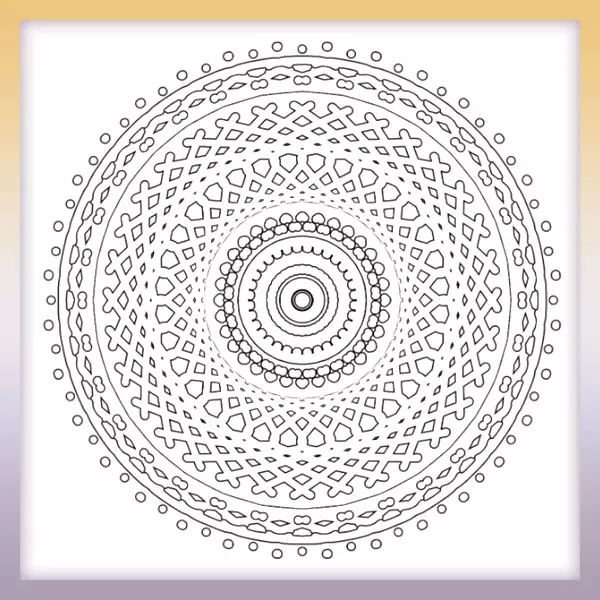 Mandala - formas - Dibujos para colorear