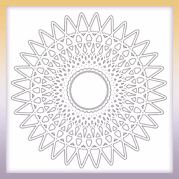 Mandala - Sol - Dibujos para colorear