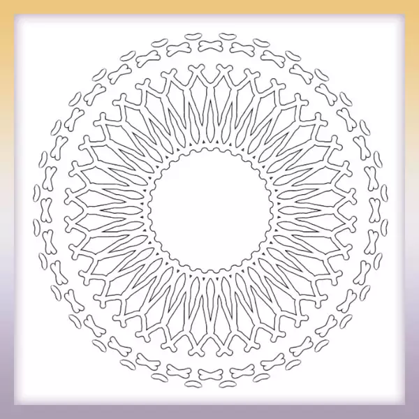 Mandala - formas - Dibujos para colorear