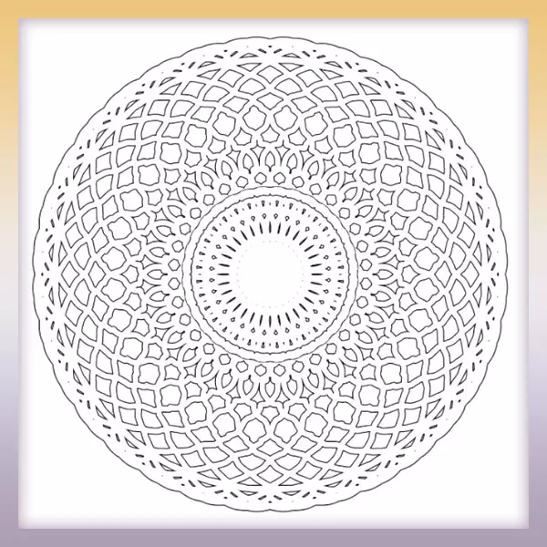 Mandala - formas - Dibujos para colorear