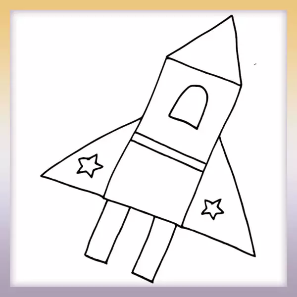 Cohete para niños - Dibujos para colorear