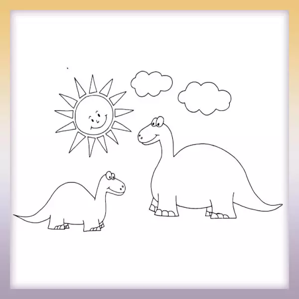 Dinosaurios - Dibujos para colorear