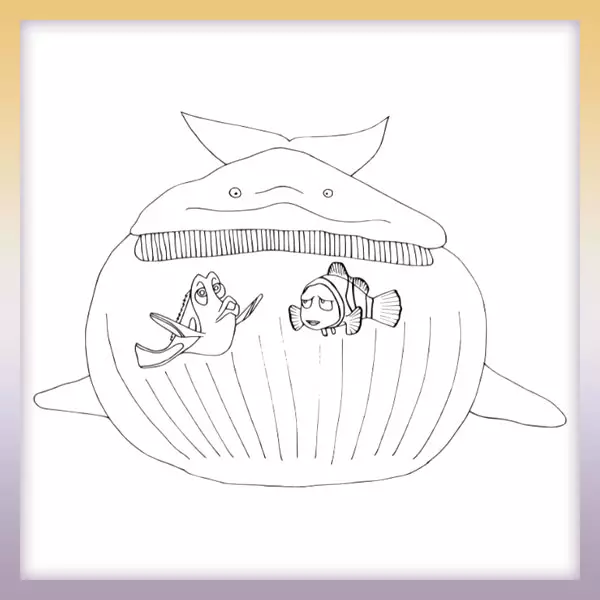 Dory y Nemo (Buscando a Dory) - Dibujos para colorear
