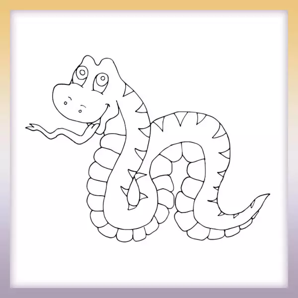 Serpiente - Dibujos para colorear
