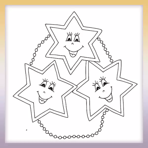 Estrellas - Dibujos para colorear