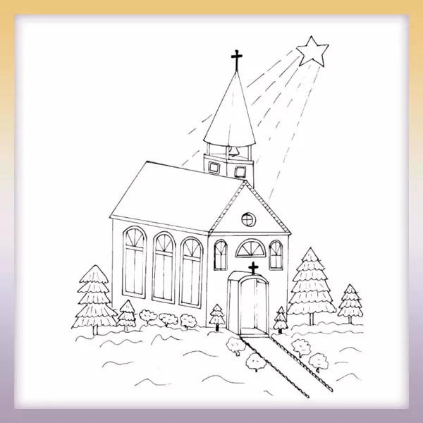 Iglesia - Dibujos para colorear