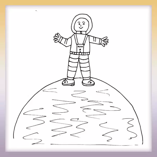 Cosmonauta - Dibujos para colorear