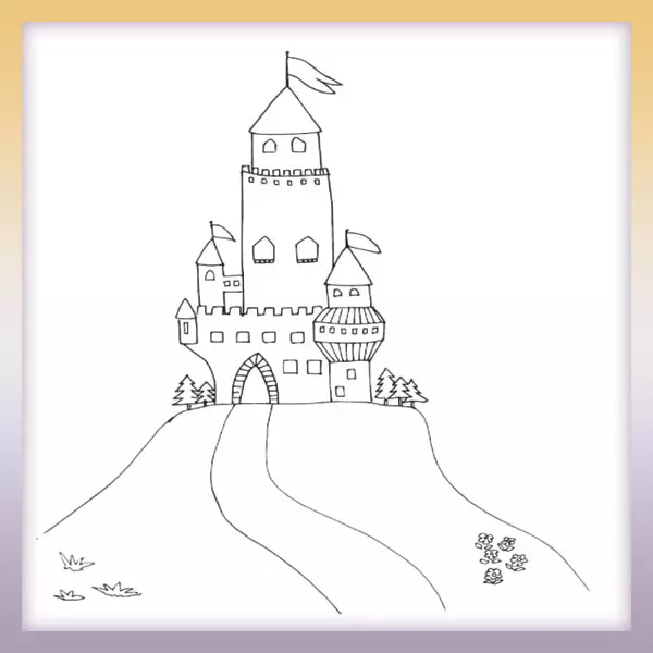 Castillo real - Dibujos para colorear