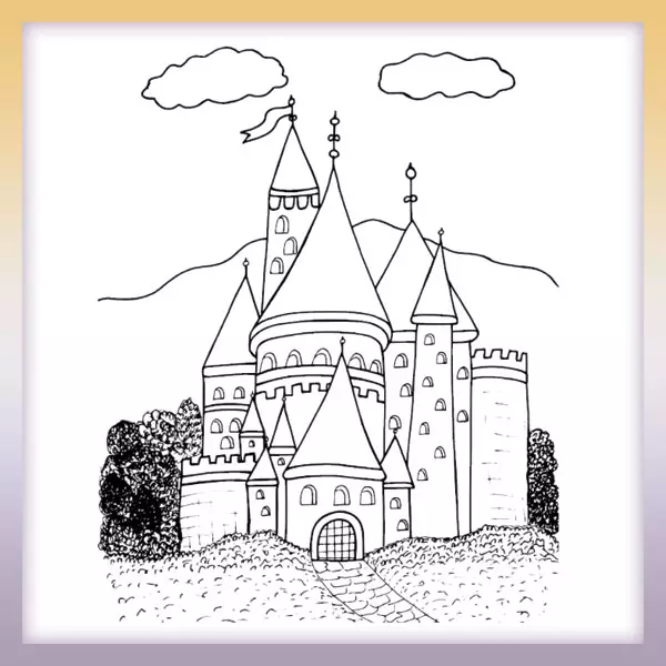 Castillo real - Dibujos para colorear