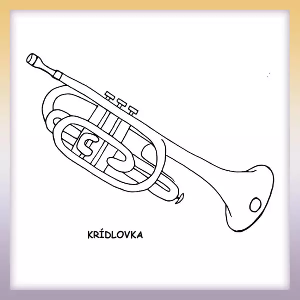 Trompeta - Dibujos para colorear