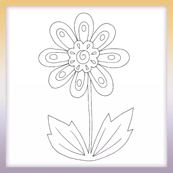 Flor - Dibujos para colorear